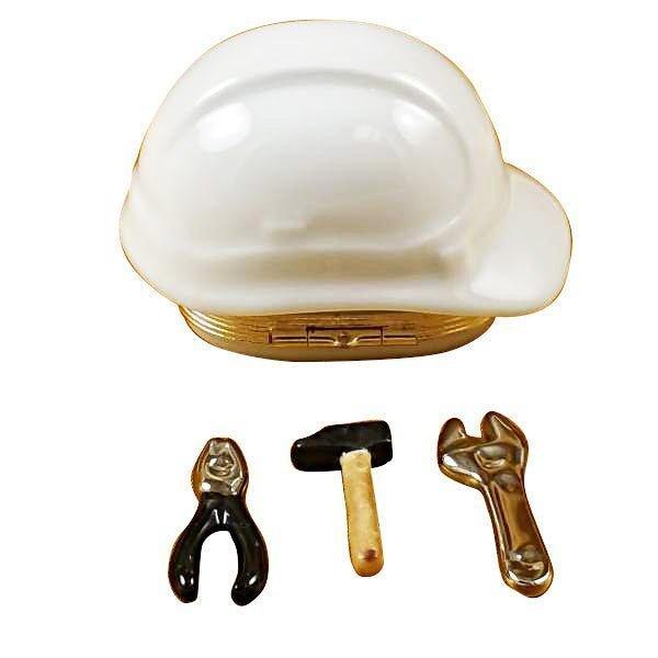 Hard Hat with Tools Limoges Box Gift, view 3