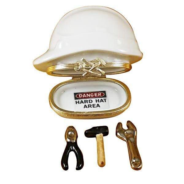 Hard Hat with Tools Limoges Box Gift, view 2