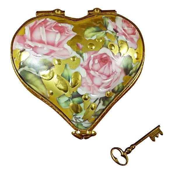 Heart Key to My Heart Limoges Box, view 3