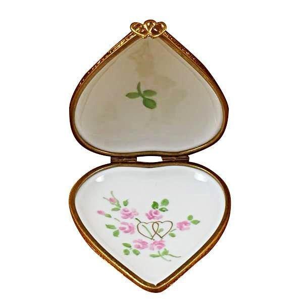Heart with Wedding Couple Studio Collection Limoges Box, view 2