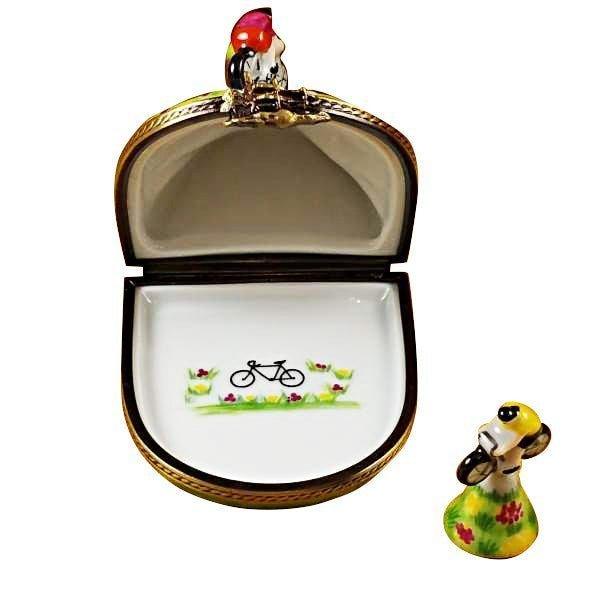 Hill Climbing Bicycles Limoges Box, view 2