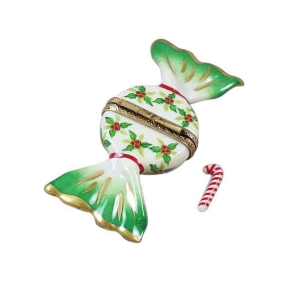 Holly Candy Figurine Porcelain Limoges box, view 3