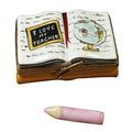 I Love My Teacher Book Limoges Box, a hand-painted Limoges porcelain gift