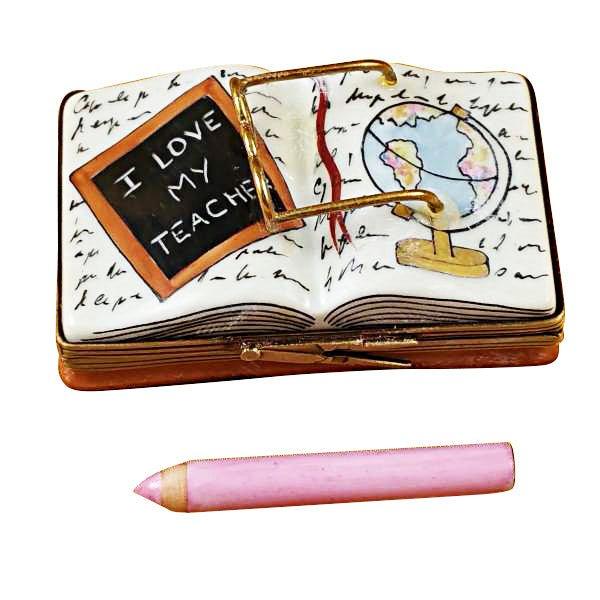 I Love My Teacher Book Limoges Box, view 3