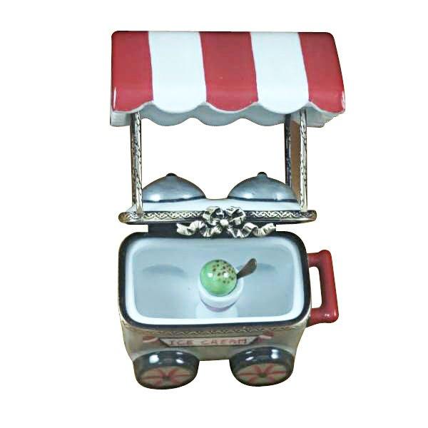 Ice Cream Cart Limoges Box w/ Removable Cup & Spoon Gift, view 2