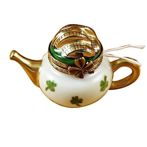 Irish Teapot Limoges Box for Tea Lovers, view 4