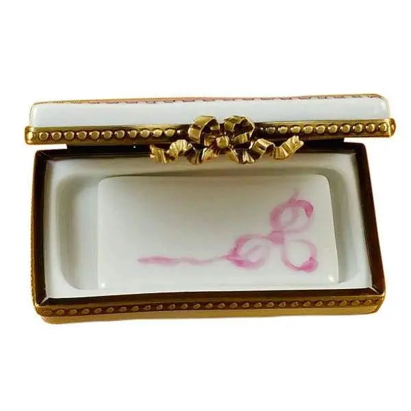 Its a Girl Pink Stork Limoges Box, view 2