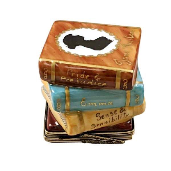 Jane Austen Stack of Books Limoges Box, view 3