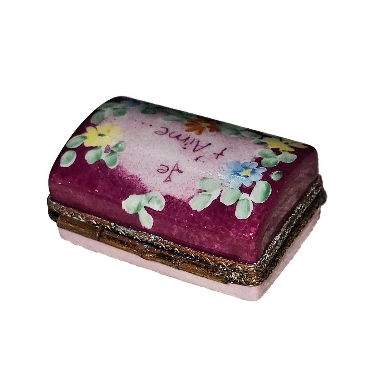 Small Floral Je Taime Trunk Box, view 2