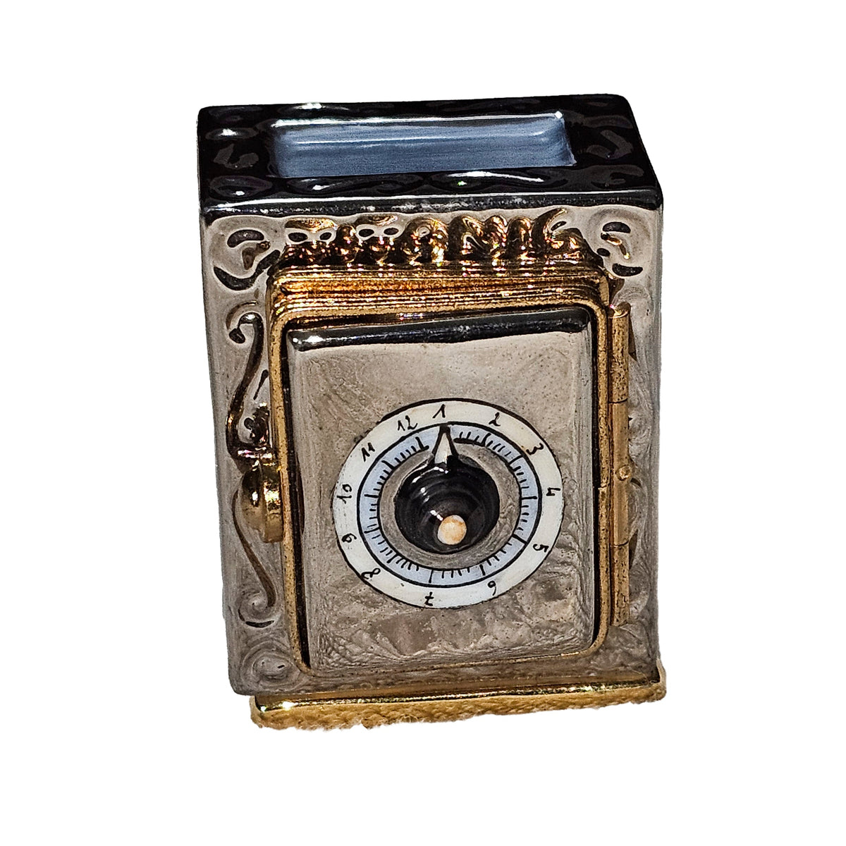 Safe w Jewels Limoges Box for Collectors, a hand-painted Limoges porcelain gift