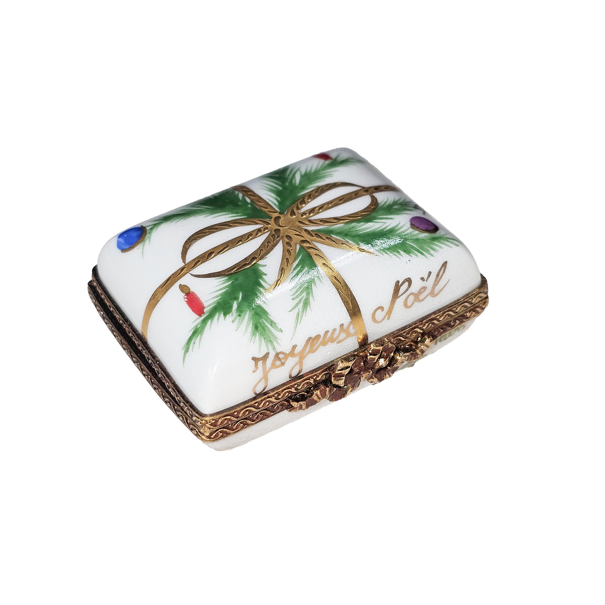 Joyeux Noel Rectangle Limoges Box, view 3