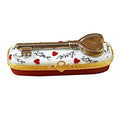 Key to My Heart Limoges Porcelain Art Object for Collectors, a hand-painted Limoges porcelain gift