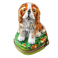 King Charles Spaniel Limoges Box, a hand-painted Limoges porcelain gift