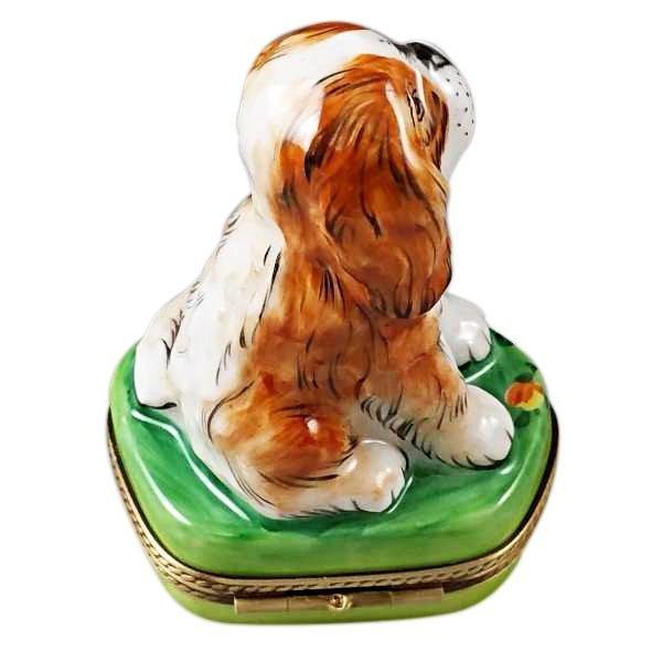 King Charles Spaniel Limoges Box, view 3