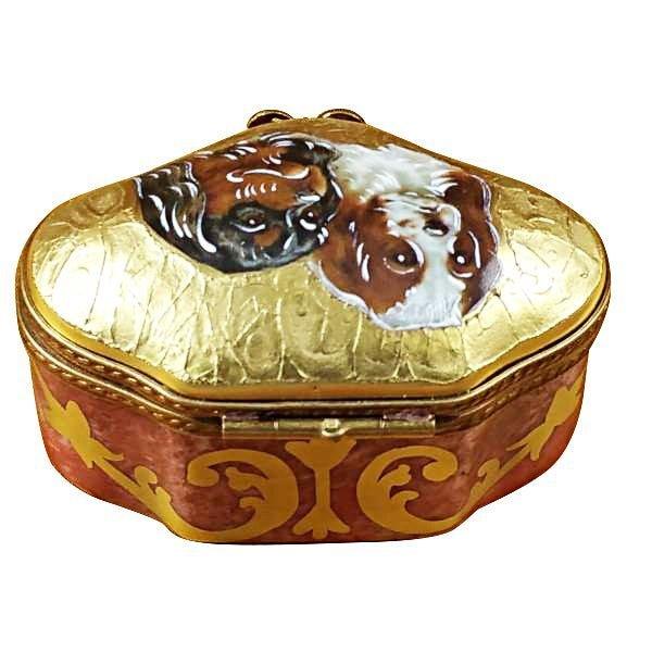 King Charles Spaniels Limoges Box for Dog Lovers, view 3