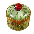 Ladybug in Grass Limoges Box Collectible, a hand-painted Limoges porcelain gift