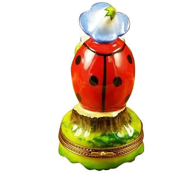 Ladybug Reading Book Limoges Box, view 3