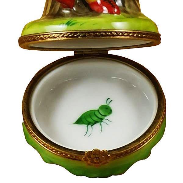 Ladybug Reading Book Limoges Box, view 2