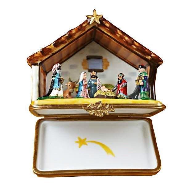 Large Nativity Limoges Box Holiday Gift, view 2