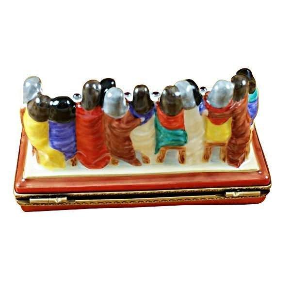 Last Supper Christian Jesus Limoges Box, view 3