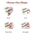 Happy Thanksgiving! porcelain goodie trinkets in all shapes: heart, oval, open book, rectangle