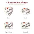 I Love Palm Beach, Florida porcelain goodie trinkets in all shapes: heart, oval, open book, rectangle