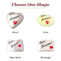 Mon Amour! porcelain goodie trinkets in all shapes: heart, oval, open book, rectangle