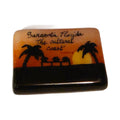 Sarasota Florida, The Cultural Coast hand-painted porcelain goodie trinket, rectangle, 1 1/4 inches wide