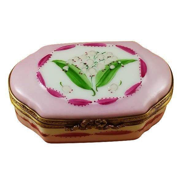 Lily of the Valley Porcelain Limoges Porcelain Art Object Gift, a hand-painted Limoges porcelain gift