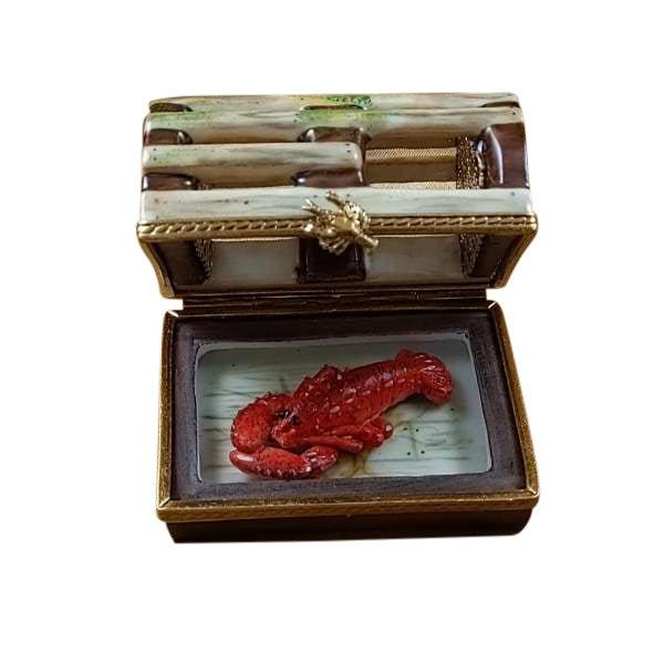 Lobster Trap Removable Lobster Limoges Box for Collectors, view 4