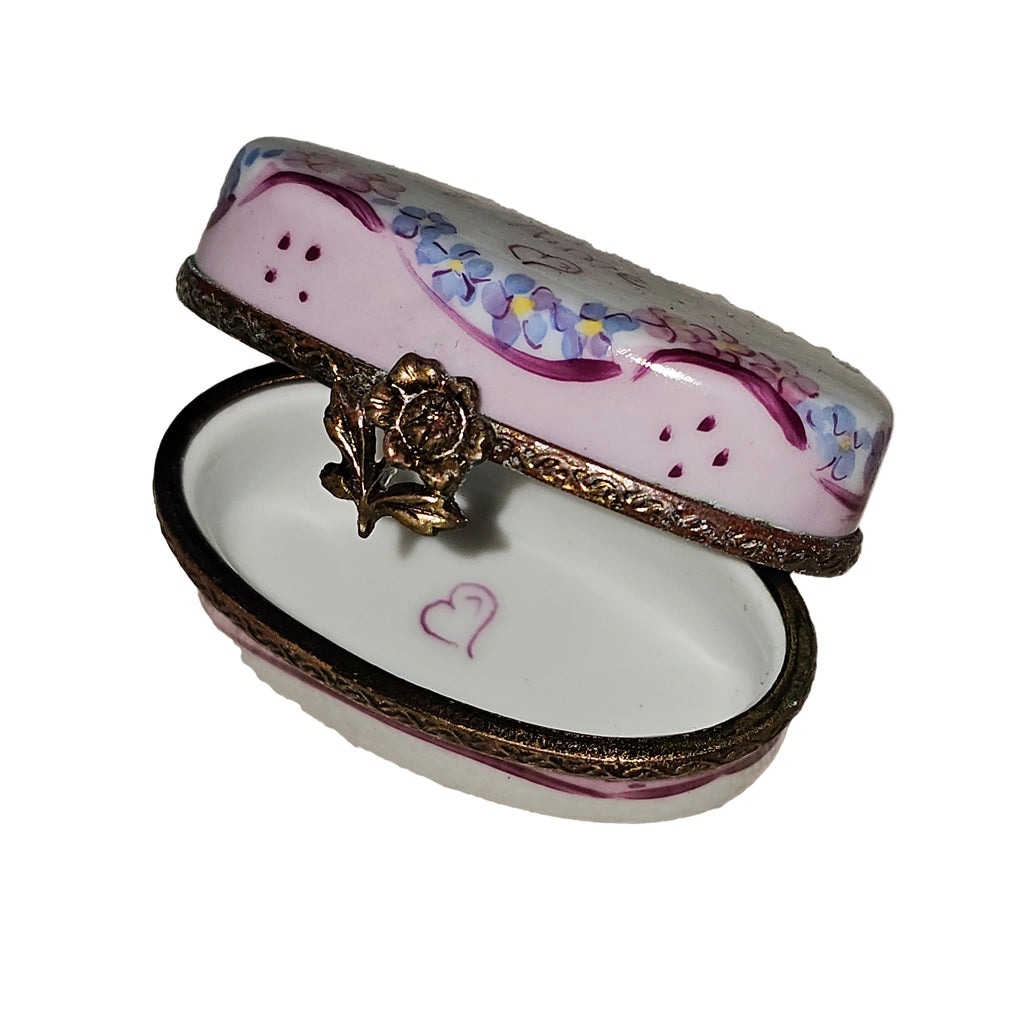 Je Aime Light Pink Oval Limoges Box, view 2