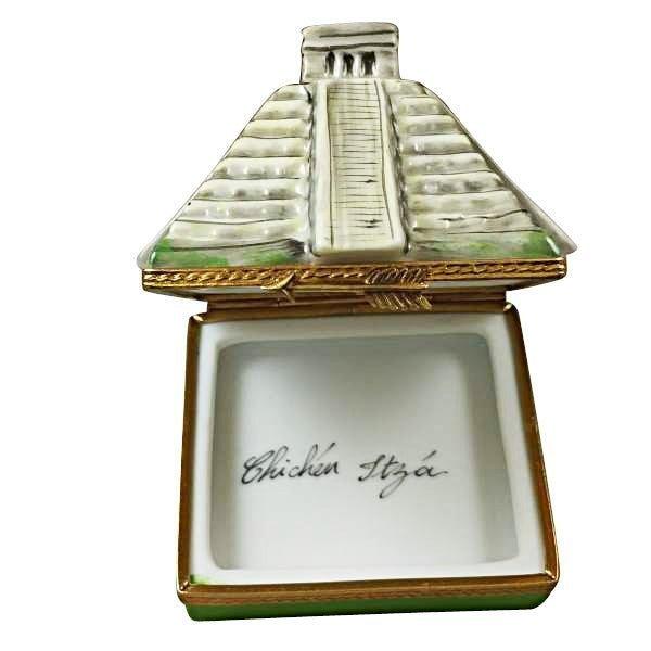 Mayan Pyramid Removable Sundial Limoges Box Collectible, view 4