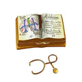 Medicine Book Limoges Box for Healthcare Professionals, a hand-painted Limoges porcelain gift