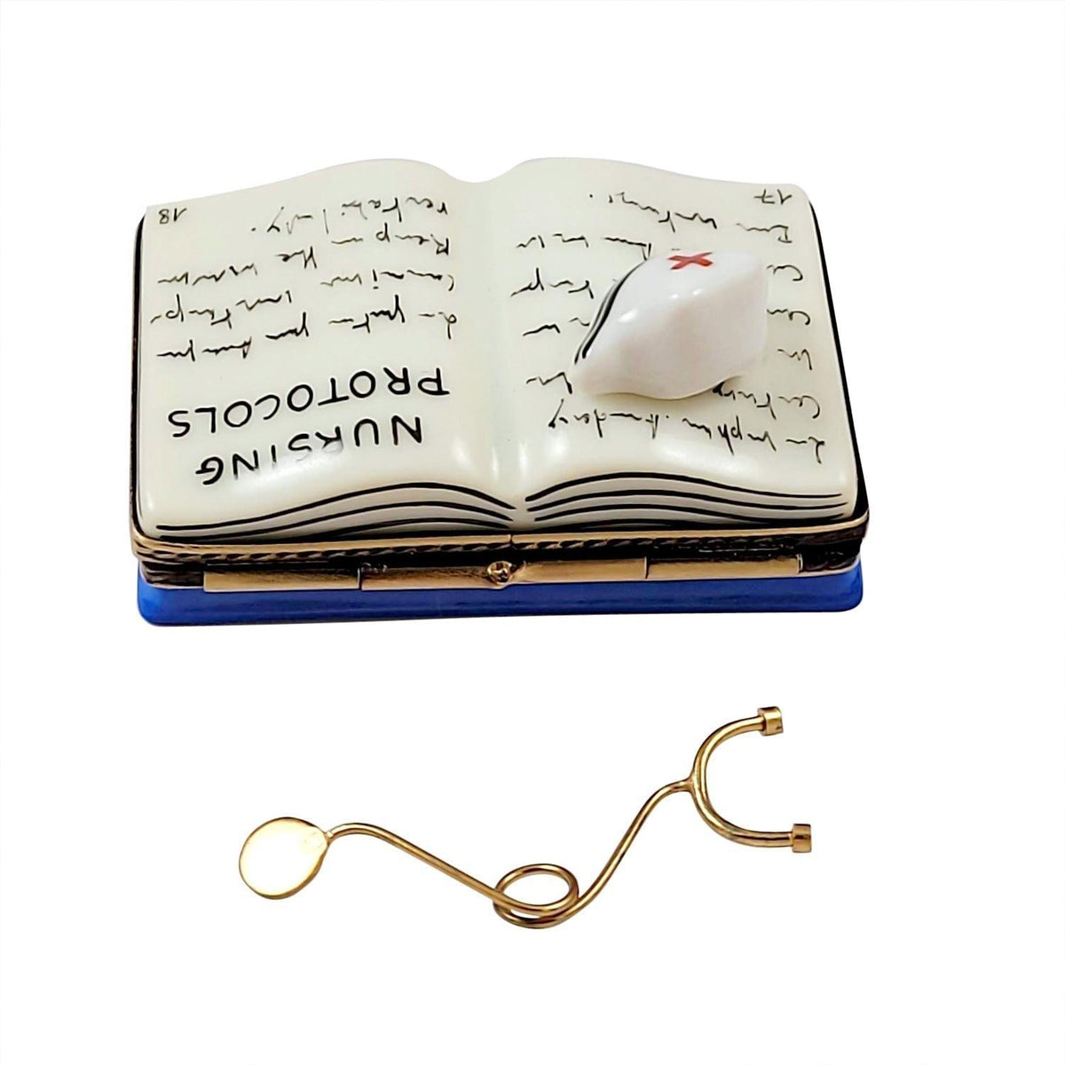 Nursing Book Stethoscope Limoges Box Gift for Nurses, view 4