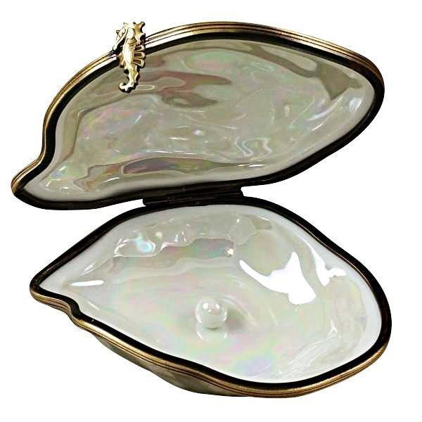 Oyster Pearl Inside Limoges Box Gift, view 2