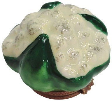 Cauliflower Porcelain Limoges Box for Nature Lovers, a hand-painted Limoges porcelain gift