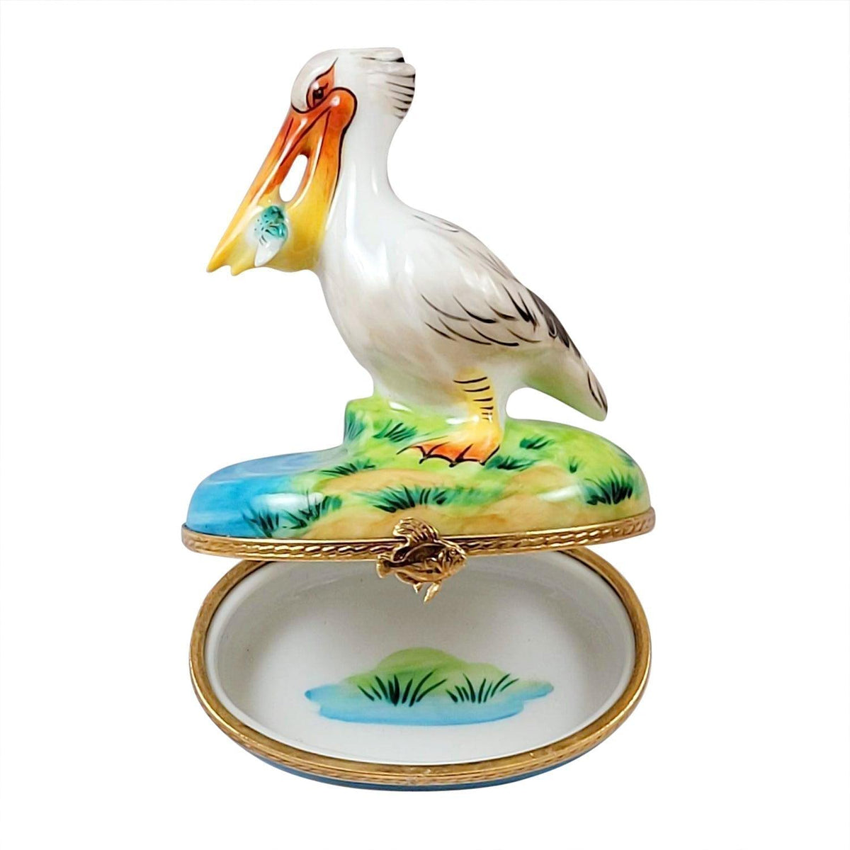 Pelican Removable Fish Limoges Box, view 2