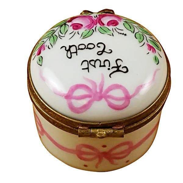 Pink First Tooth Limoges Box Keepsake for Children, view 3