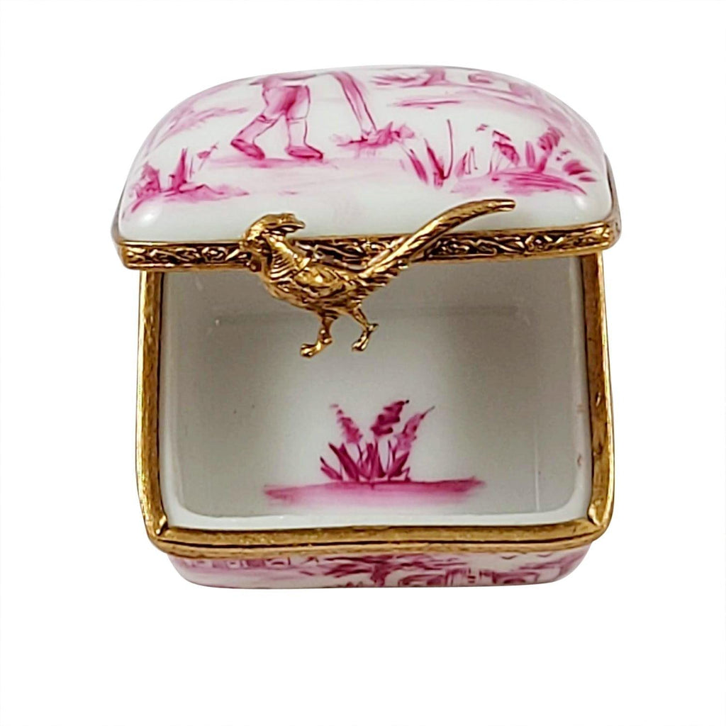Pink Toile Porcelain Limoges Porcelain Art Object, view 2