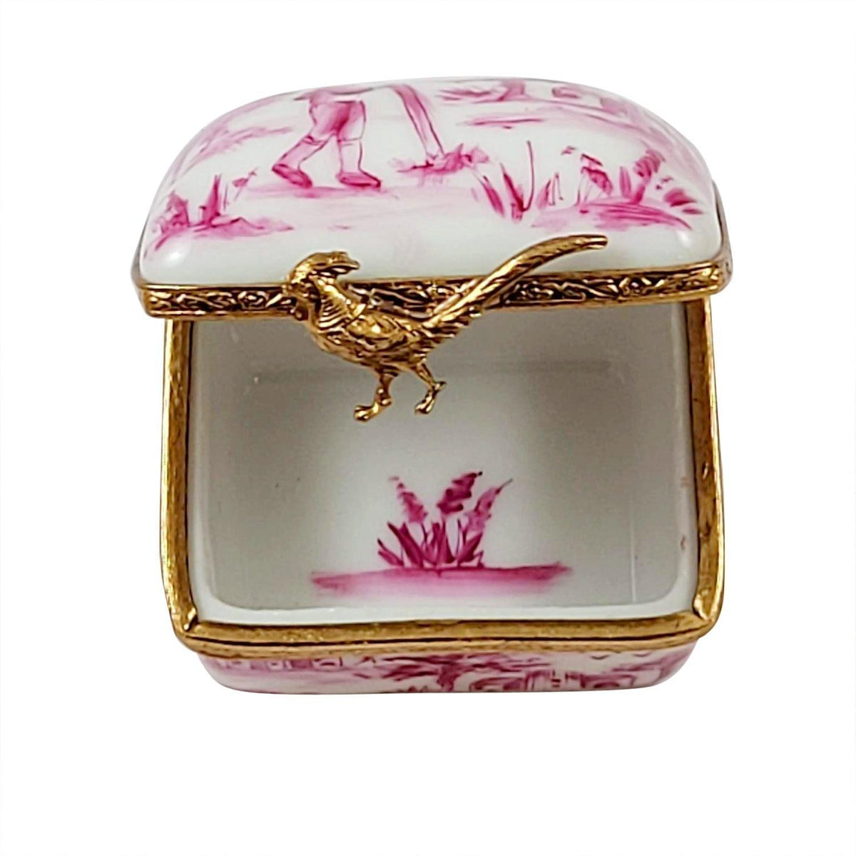 Pink Toile Porcelain Limoges Porcelain Art Object, view 2