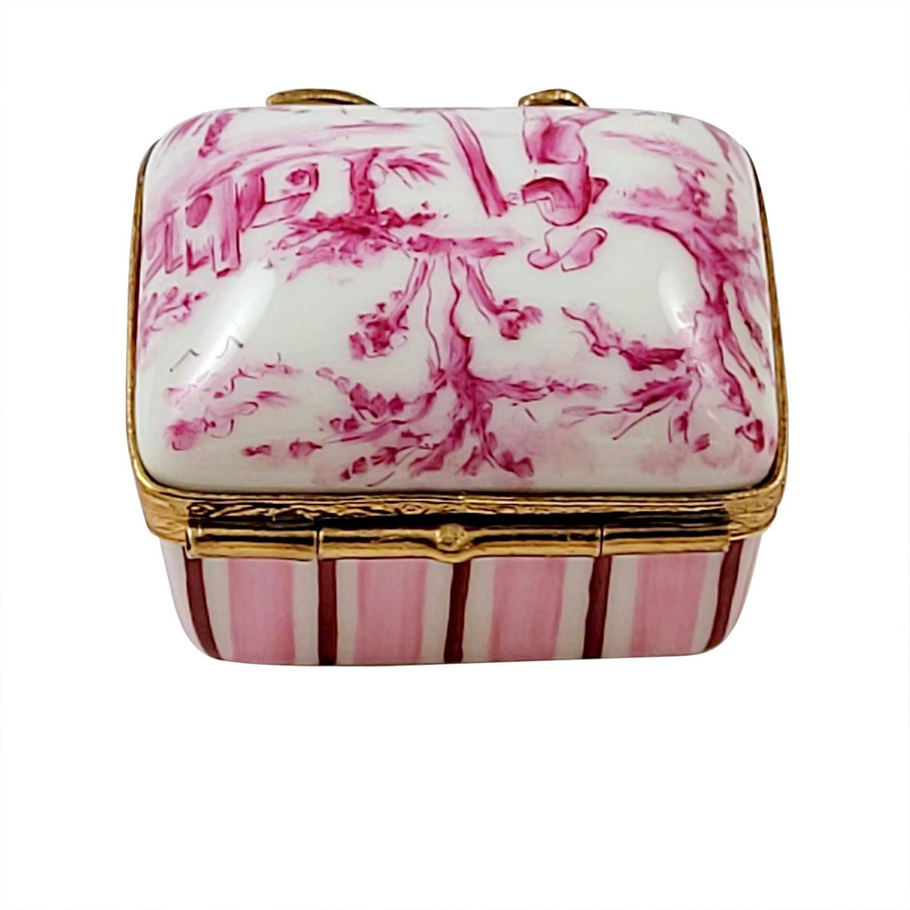 Pink Toile Porcelain Limoges Porcelain Art Object, view 3