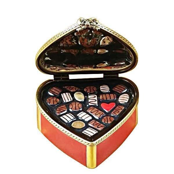 Red Heart Porcelain Chocolates Limoges Box, view 2