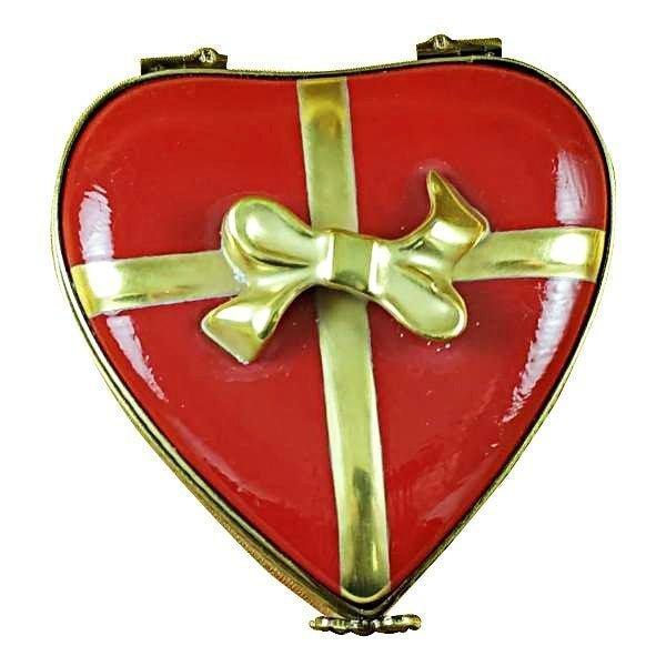 Red Heart Porcelain Chocolates Limoges Box, view 4
