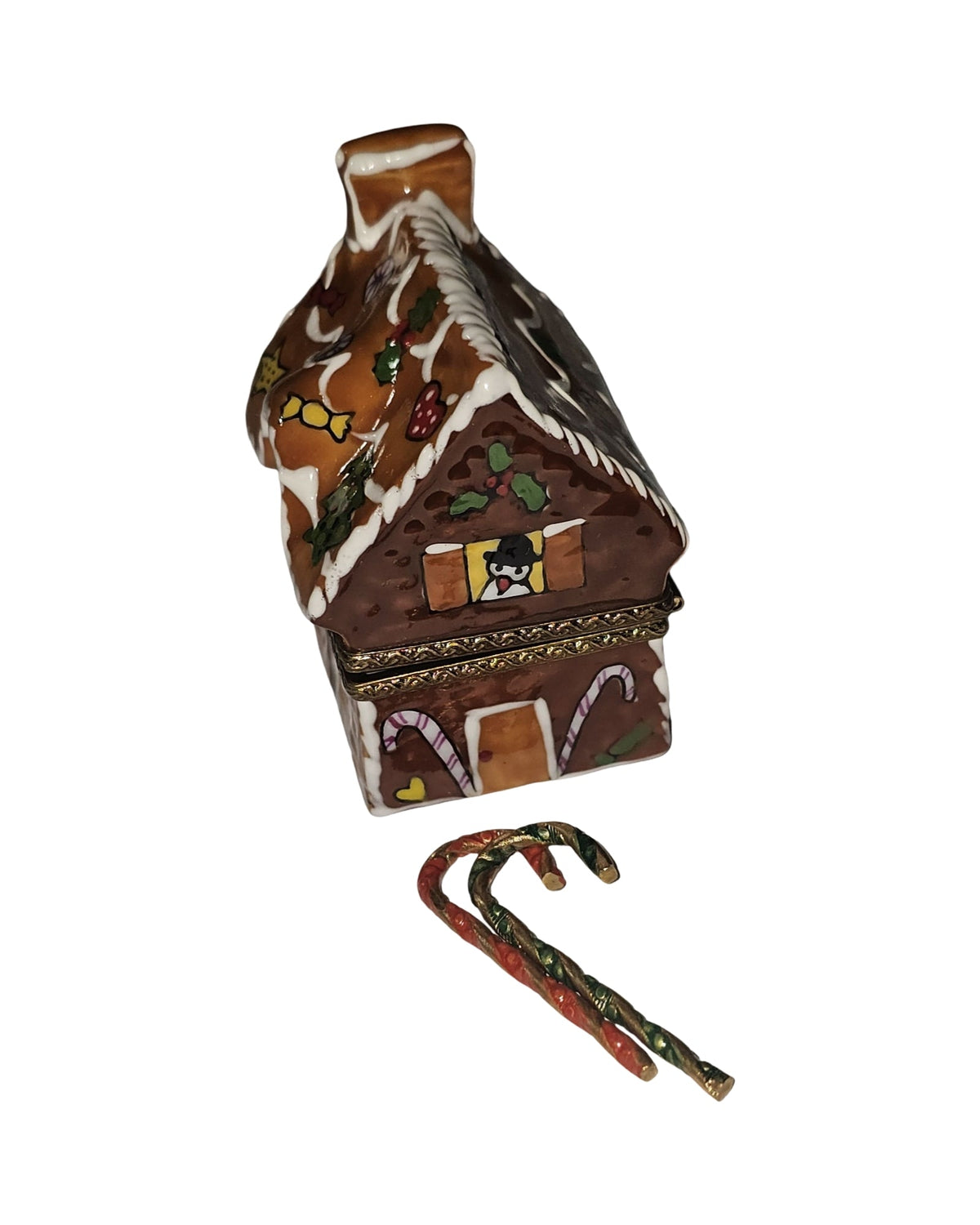 Gingerbread House w Canes, view 3