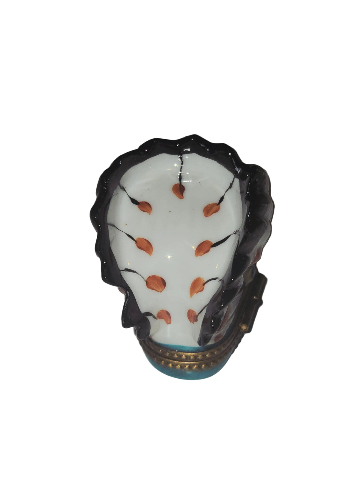 Medium Native American PV Indian Head Dress Limoges Box, view 4