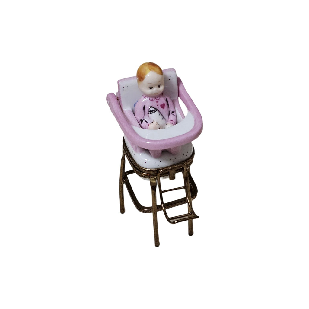 Baby in Pink High Chair Keepsake, view 3