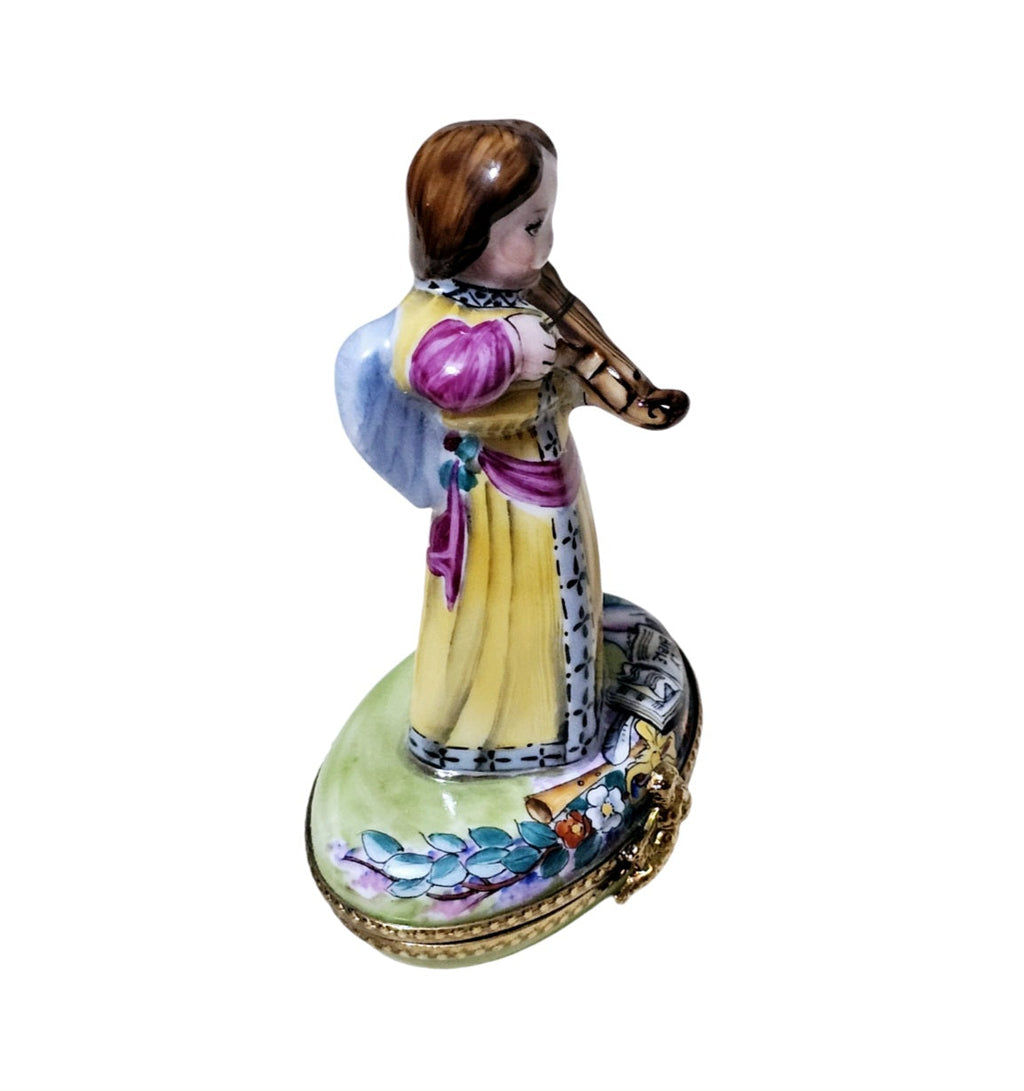 Angel Violin Bible Limoges Box Gift, view 2