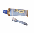 Blue Baby Toothpaste Limoges Box Keepsake, a hand-painted Limoges porcelain gift