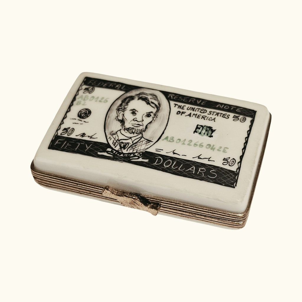 Five Dollar Lincoln, a hand-painted Limoges porcelain gift