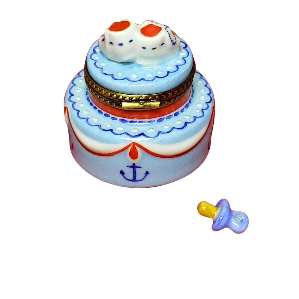 Nautical Cake w Baby Booties, view 3